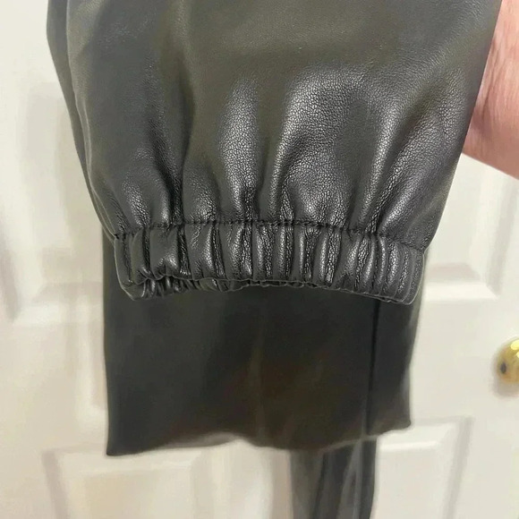 ZARA Faux Leather Cropped Girls Sleeveless Jumpsuit Sz 11/12 Buttery Soft - Picture 11 of 16